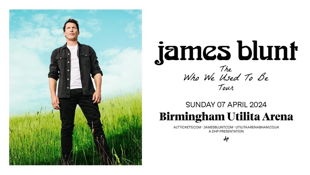James Blunt Utilita Arena Birmingham concert tickets corporate hospitality packages